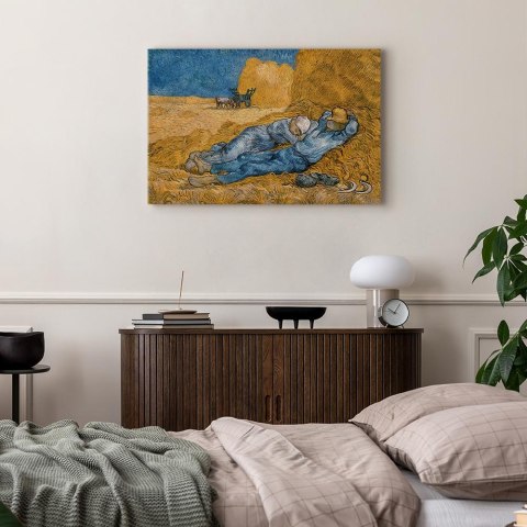 Obraz - Vincent van Gogh - Południe - Odpoczynek od pracy 90x60 Standard
