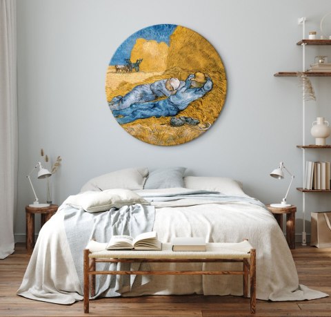 Obraz okrągły - Vincent van Gogh - Południe - Odpoczynek od pracy 60x60