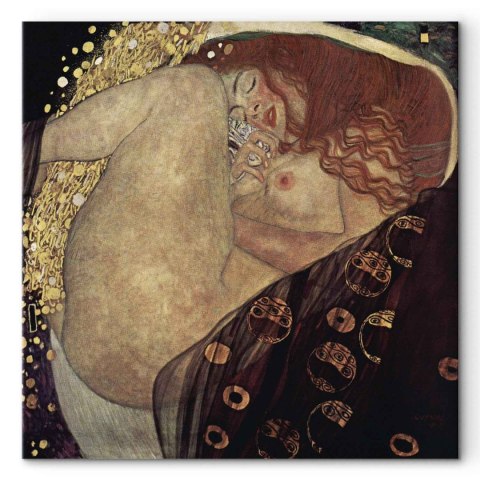 Obraz - Gustav Klimt - Dana 40x40 Na płótnie włoskim