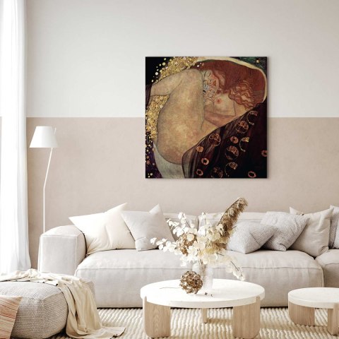 Obraz - Gustav Klimt - Dana 40x40 Na płótnie włoskim
