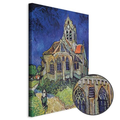 Obraz - Vincent van Gogh - Kościół w Auvers 20x30 Premium Print