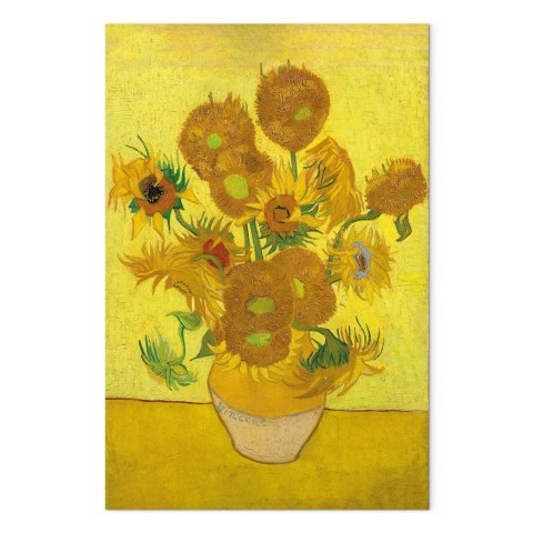 Obraz - Vincent van Gogh - Martwa natura: wazon z piętnastoma słonecznikami 20x30 Standard
