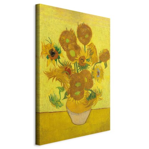 Obraz - Vincent van Gogh - Martwa natura: wazon z piętnastoma słonecznikami 40x60 Standard