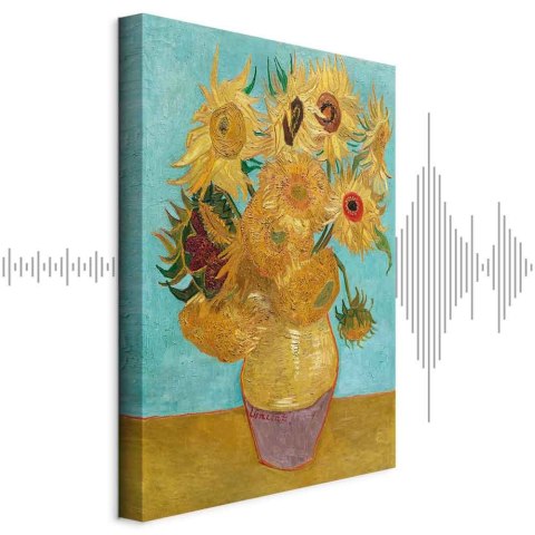 Obraz - Vincent van Gogh - Słoneczniki II 20x30 Akustyczny