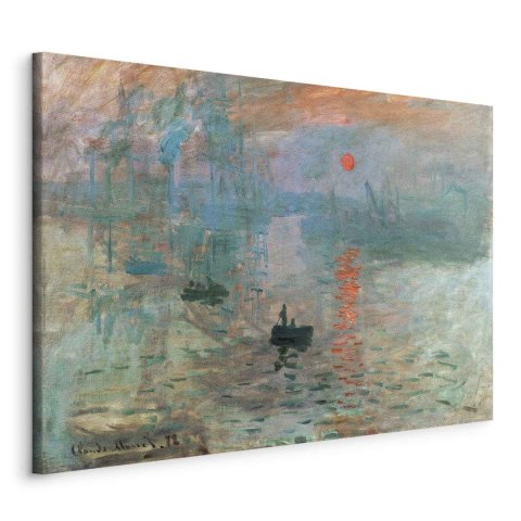 Obraz - Claude Monet - Impresja, wschód słońca 90x60 Standard