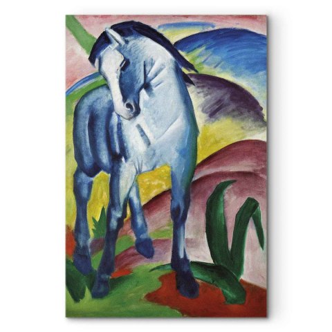 Obraz - Franz Marc - Niebieski koń 20x30 Na płótnie włoskim