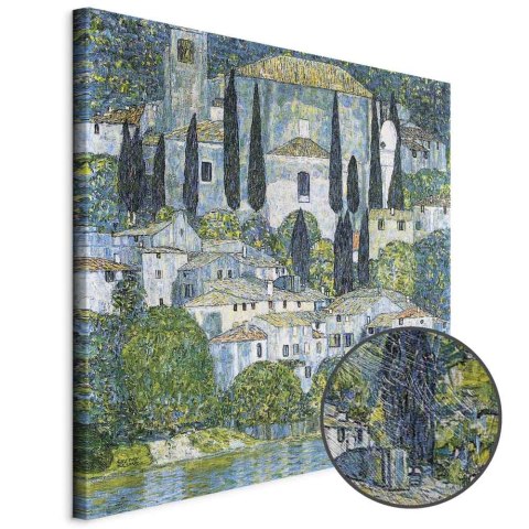 Obraz - Gustav Klimt - Kościół w Cassone 40x40 Premium Print