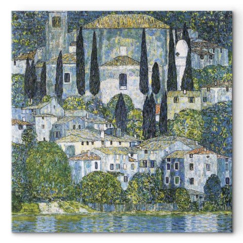 Obraz - Gustav Klimt - Kościół w Cassone 40x40 Premium Print