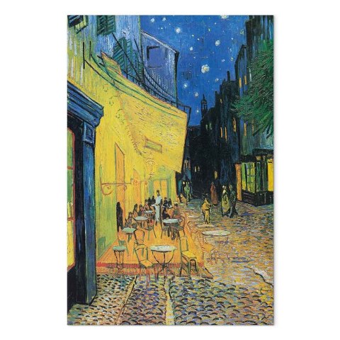 Obraz - Vincent van Gogh - Taras kawiarni w nocy 20x30 Na płótnie włoskim
