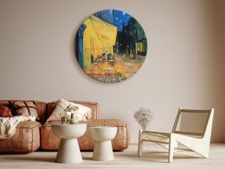 Obraz okrągły - Vincent van Gogh - Taras kawiarni w nocy 60x60