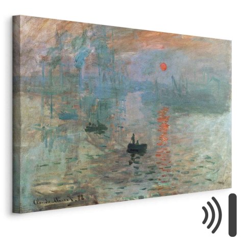Obraz - Claude Monet - Impresja, wschód słońca 30x20 Akustyczny