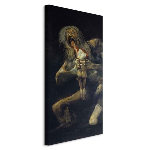 Obraz - Francisco Goya - Saturn pożerający własne dzieci 30x60 Na płótnie włoskim