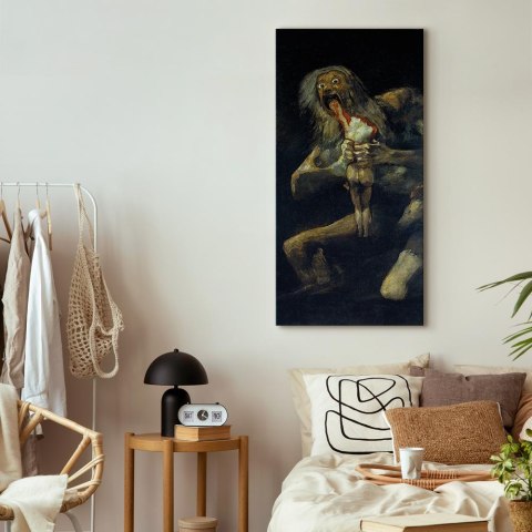 Obraz - Francisco Goya - Saturn pożerający własne dzieci 40x80 Na płótnie włoskim