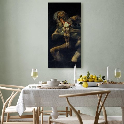 Obraz - Francisco Goya - Saturn pożerający własne dzieci 40x80 Standard
