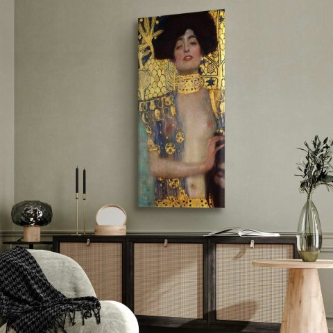 Obraz - Gustav Klimt - Judyta z głową Holofernesa 30x60 Na płótnie włoskim