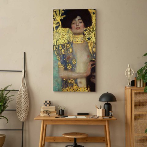 Obraz - Gustav Klimt - Judyta z głową Holofernesa 30x60 Na płótnie włoskim