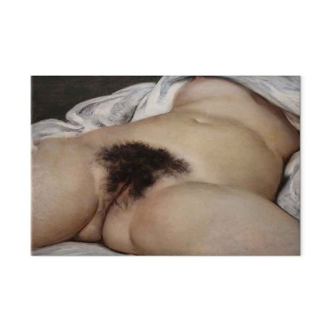 Obraz - Gustave Courbet - Pochodzenie świata 30x20 Na płótnie włoskim