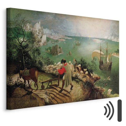 Obraz - Pieter Bruegel (starszy) - Pejzaż z upadkiem Ikara 30x20 Akustyczny