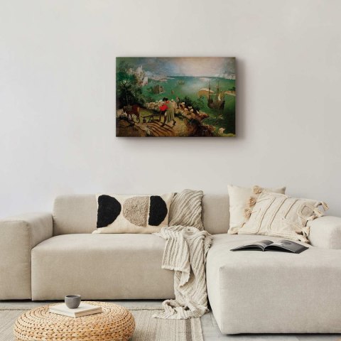 Obraz - Pieter Bruegel (starszy) - Pejzaż z upadkiem Ikara 30x20 Akustyczny