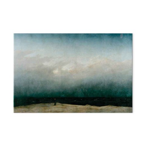 Obraz - Caspar David Friedrich - Mnich nad morzem 30x20 Na płótnie włoskim