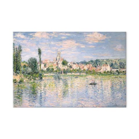 Obraz - Claude Monet - Widok na Vétheuil latem 30x20 Na płótnie włoskim