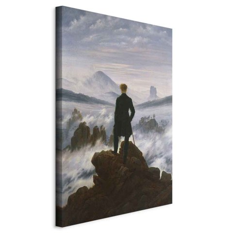 Obraz - Caspar David Friedrich - Wędrowiec nad morzem mgły 60x90 Standard
