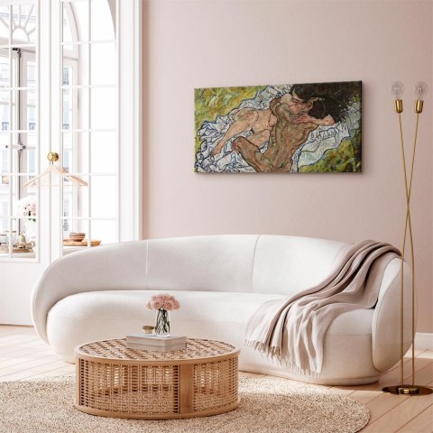 Obraz - Egon Schiele - Uścisk (Kochankowie II) 60x30 Standard