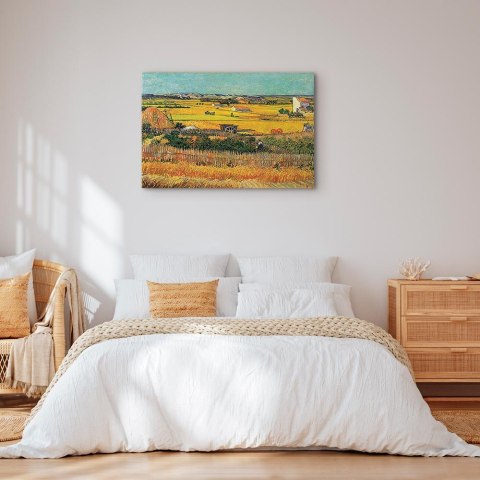 Obraz - Vincent van Gogh - Żniwa 90x60 Standard