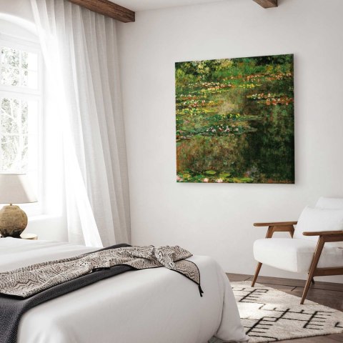 Obraz - Claude Monet - Staw z nenufarami 60x60 Na płótnie włoskim