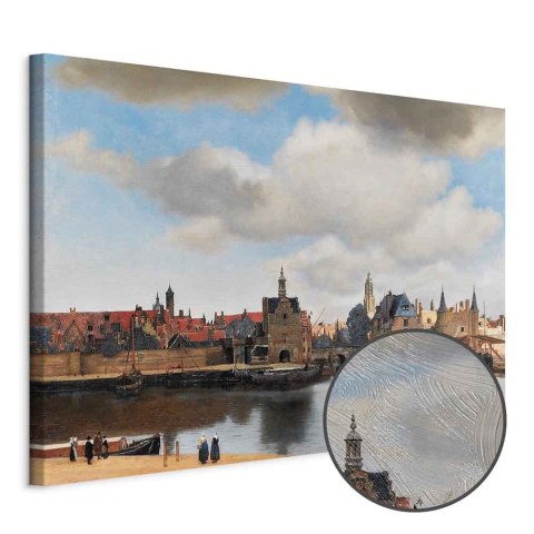 Obraz - Jan Vermeer - Widok Delft 30x20 Premium Print
