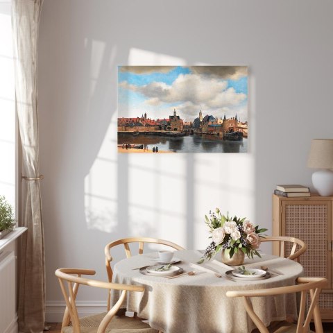 Obraz - Jan Vermeer - Widok Delft 90x60 Standard