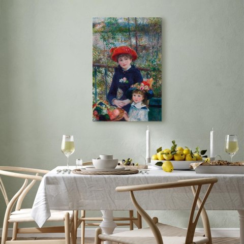 Obraz - Pierre-Auguste Renoir - Dwie siostry na tarasie 40x60 Na płótnie włoskim
