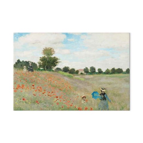 Obraz - Claude Monet - Pole maków koło Argenteuil 30x20 Na płótnie włoskim