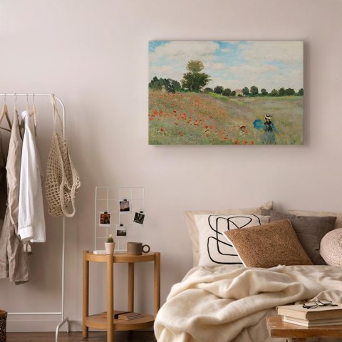 Obraz - Claude Monet - Pole maków koło Argenteuil 30x20 Na płótnie włoskim