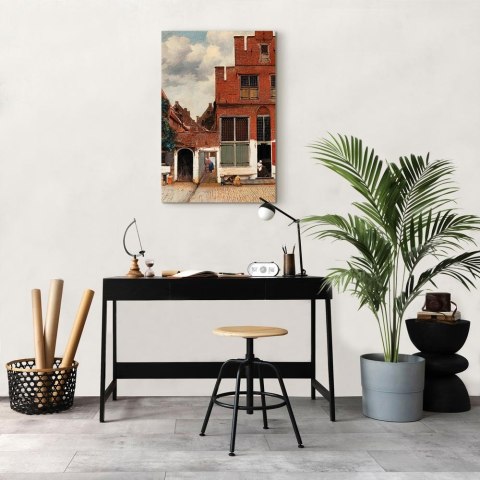 Obraz - Jan Vermeer - Uliczka 20x30 Na płótnie włoskim
