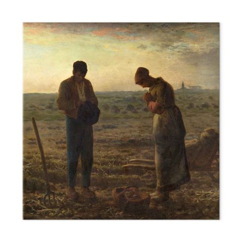 Obraz - Jean-François Millet - Anioł Pański 40x40 Standard