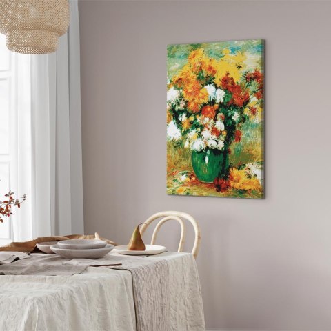 Obraz - Pierre-Auguste Renoir - Bukiet chryzantem 40x60 Standard