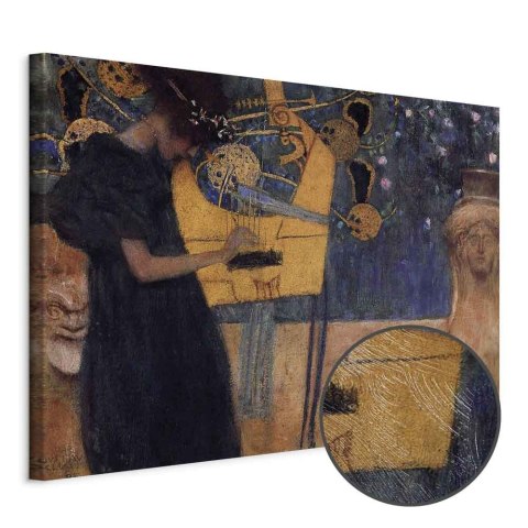 Obraz - Gustav Klimt - Muzyka 30x20 Premium Print