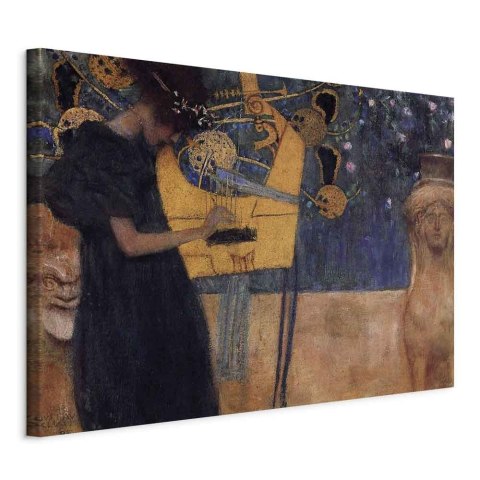 Obraz - Gustav Klimt - Muzyka 90x60 Standard