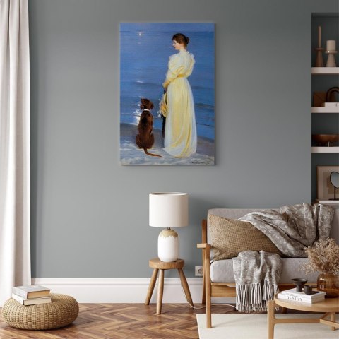 Obraz - Peder Severin Kroyer - Letni wieczór w Skagen 20x30 Na płótnie włoskim