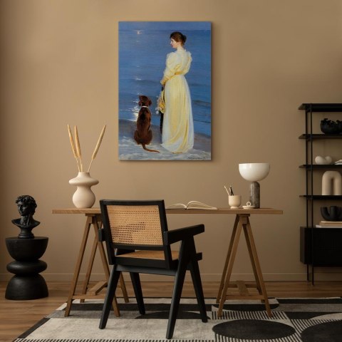 Obraz - Peder Severin Kroyer - Letni wieczór w Skagen 20x30 Na płótnie włoskim