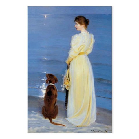 Obraz - Peder Severin Kroyer - Letni wieczór w Skagen 20x30 Standard
