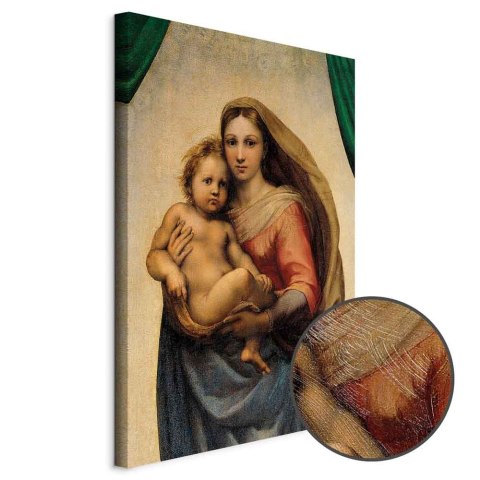 Obraz - Rafael Santi - Madonna Sykstyńska (fragment) 20x30 Premium Print