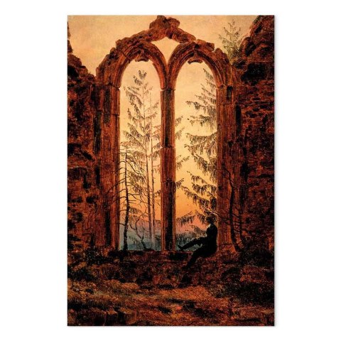 Obraz - Caspar David Friedrich - Marzyciel 40x60 Standard