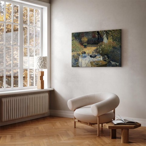 Obraz - Claude Monet - Obiad (ogród w Argenteuil) 30x20 Standard
