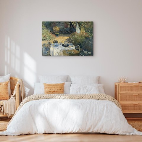 Obraz - Claude Monet - Obiad (ogród w Argenteuil) 60x40 Standard