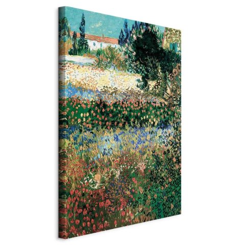Obraz - Vincent van Gogh - Kwitnący ogród 20x30 Na płótnie włoskim