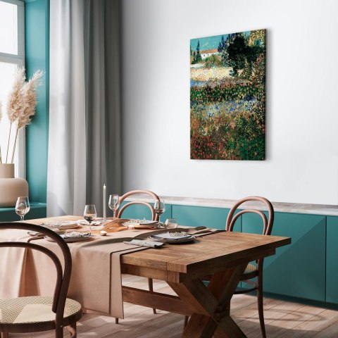 Obraz - Vincent van Gogh - Kwitnący ogród 20x30 Na płótnie włoskim