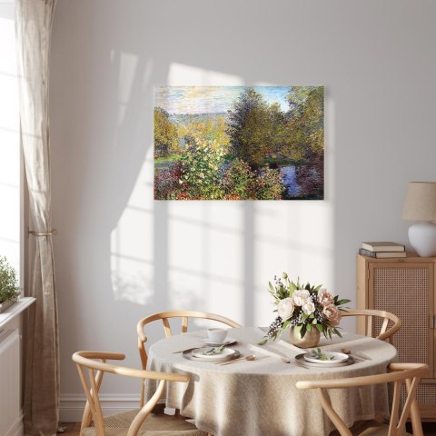Obraz - Claude Monet - Fragment ogrodu w Montgeron 30x20 Na płótnie włoskim