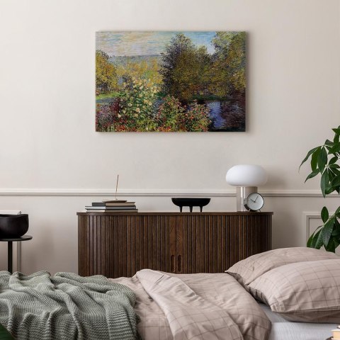 Obraz - Claude Monet - Fragment ogrodu w Montgeron 30x20 Standard